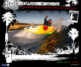 A custom website design for Noe Surfboards in Santa Cruz. www.noeboards.com