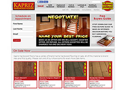 Wordpress Site for Kapriz Hardwood Floors.